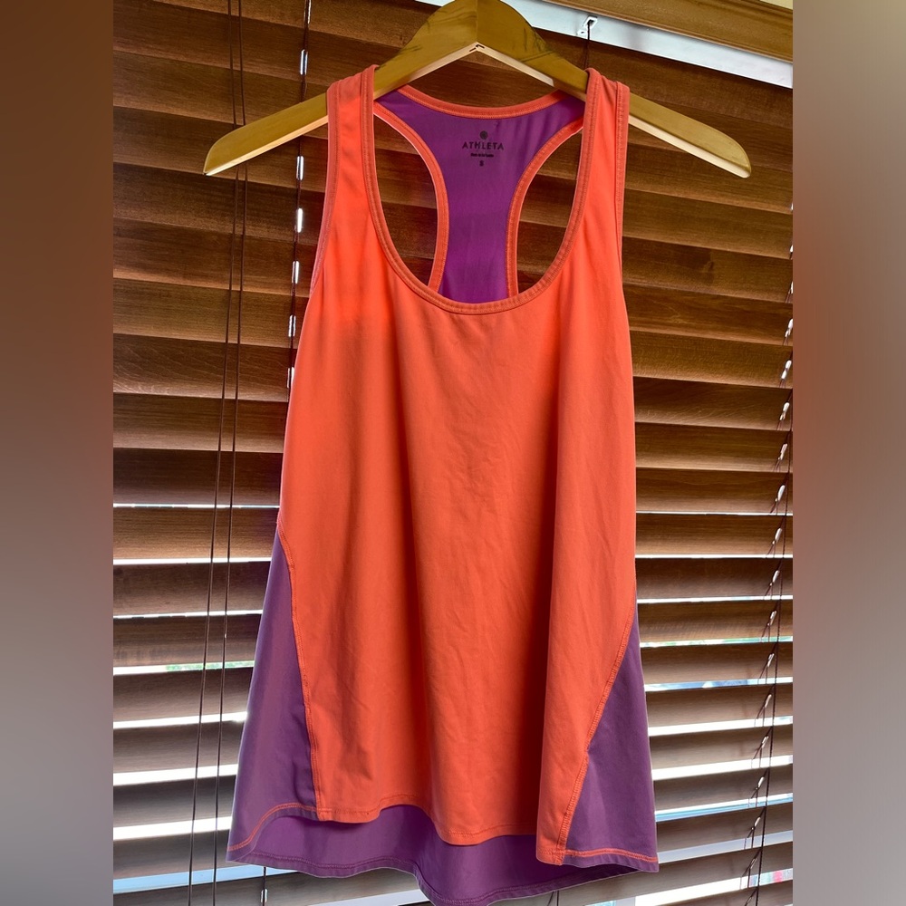 Athleta Colorblock Racerback Tank Top Small Style 964409 Chi shirt Active